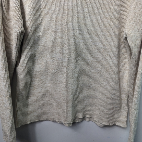 Mountain Lake Metallic Shimmer Ribbed Turtleneck Sz XL - Picture 4 of 10